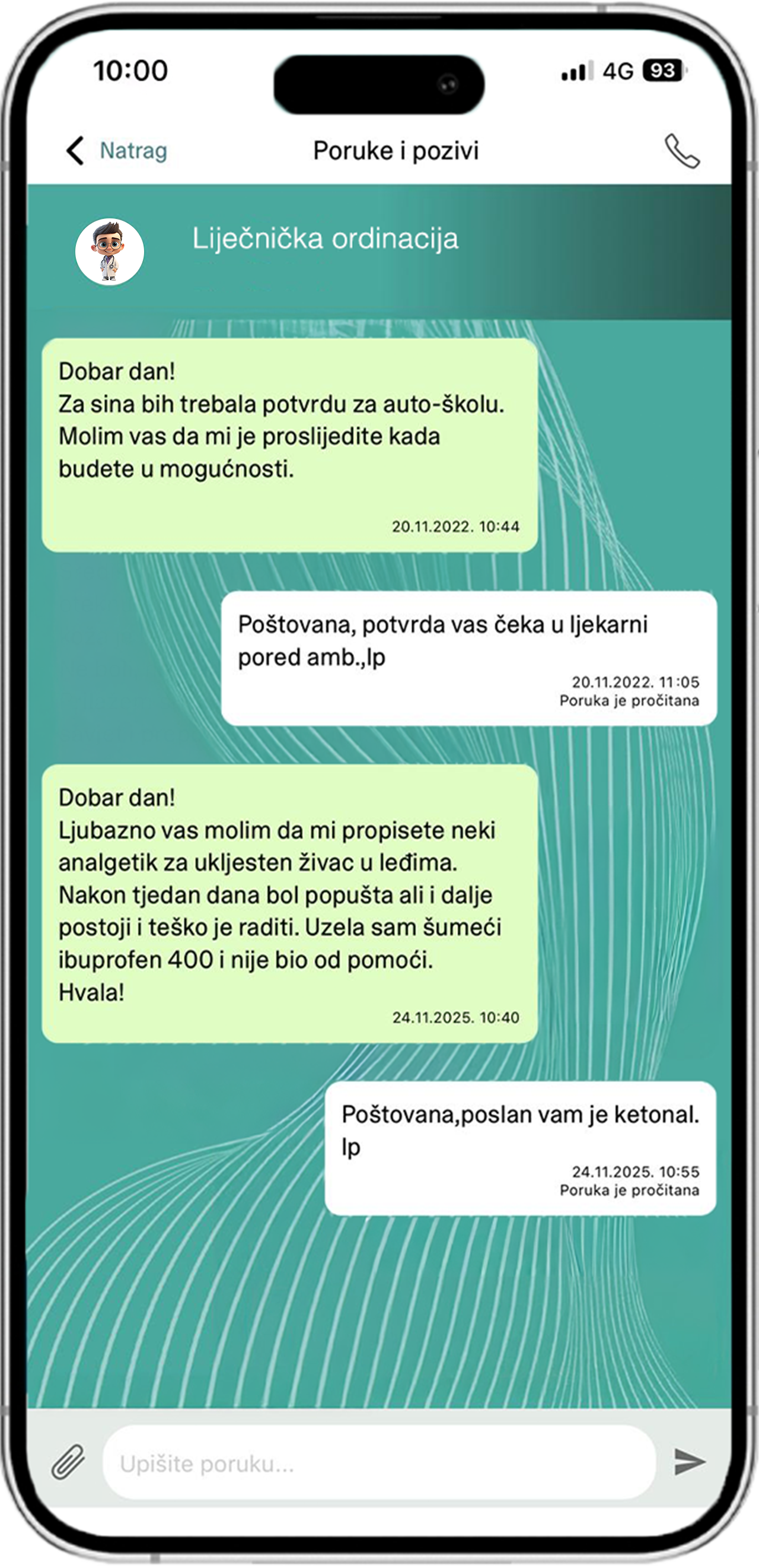 Snimka zaslona početna stranica